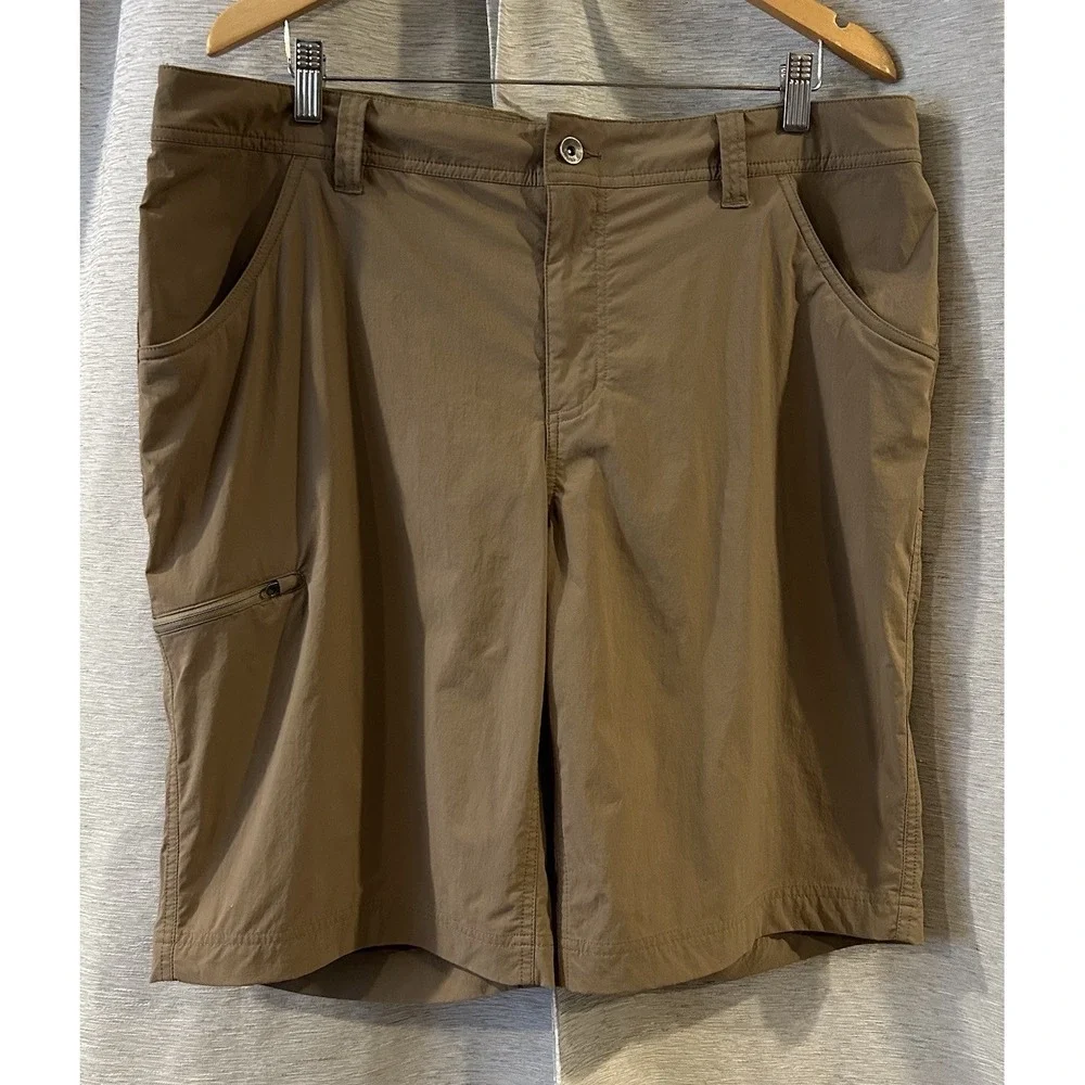 Marmot Shorts Men's 38 Khaki Stretch Performance‎ Nylon Tech Pocket Hike